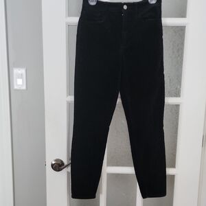 GAP Black Velvet Corduroy Style Pants